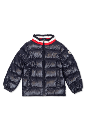 Moncler 22AW Cardere Hooded Down Jacket Logo 3 Black